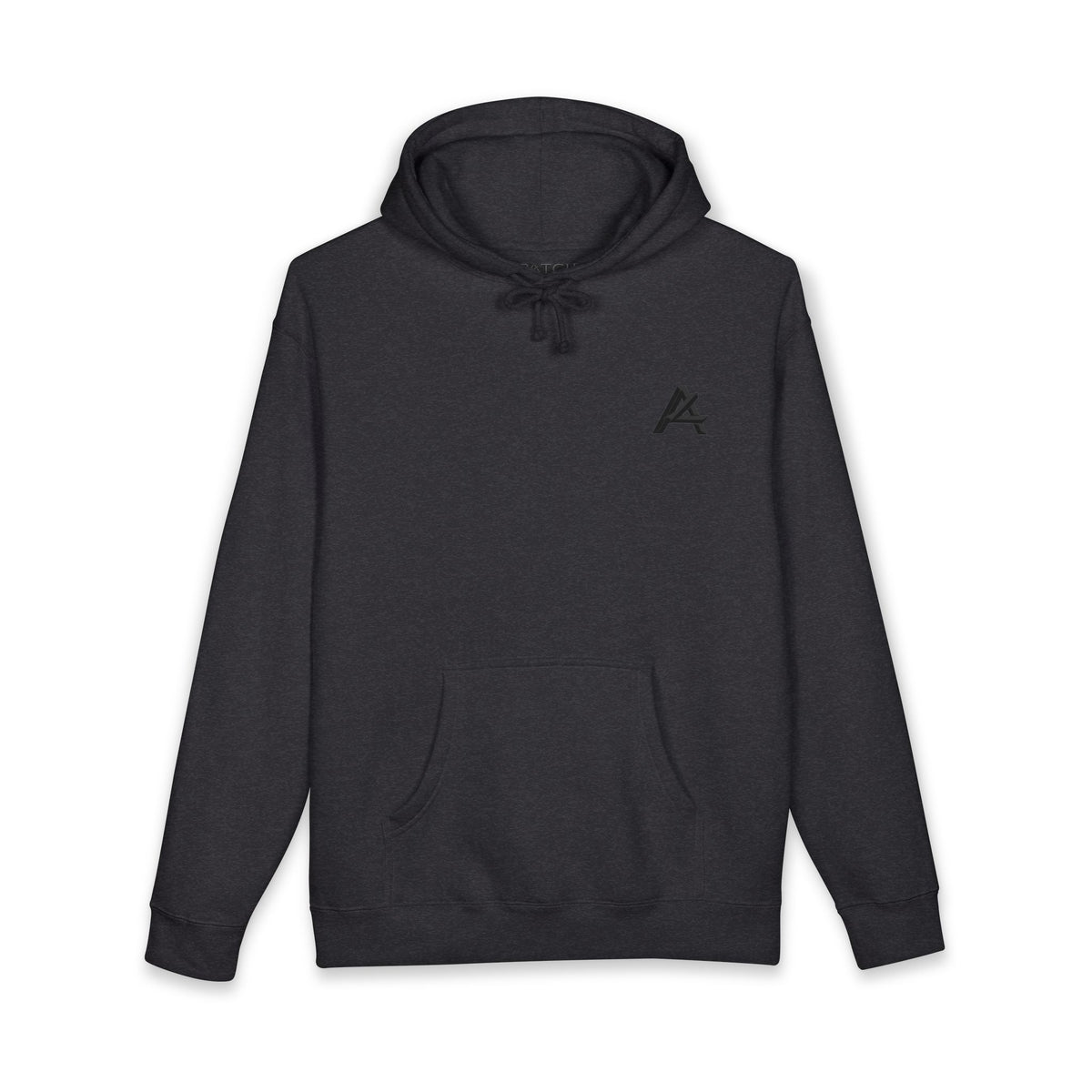 Minimalist 'A' Logo Hoodie — White Chest Emblem Pullover