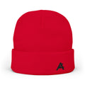 Embroidered 'A' Knit Beanie - Minimal Logo Winter Hat