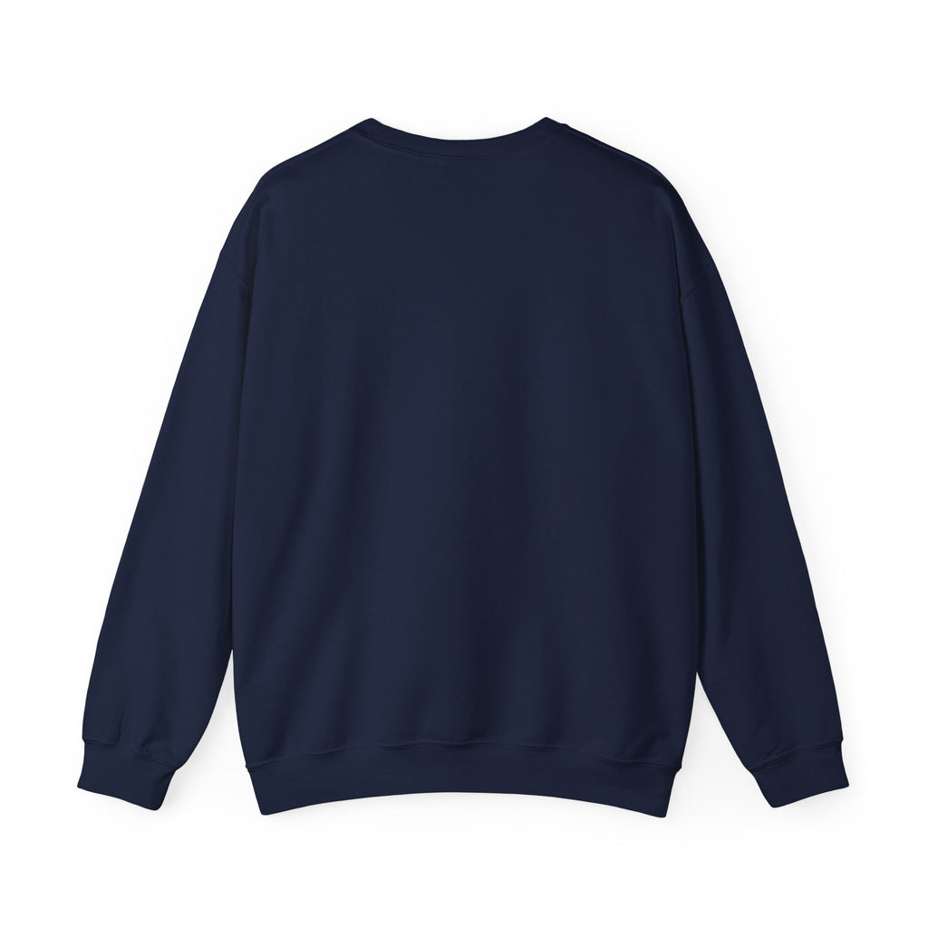 Minimalist A Logo Crewneck Sweatshirt – Small Chest Emblem, Casual White Pullover