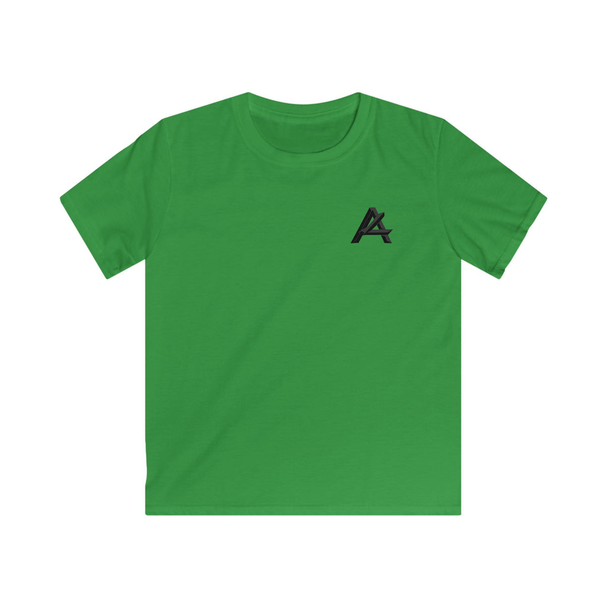 Kids Tee — Bold 'A' Chest Logo & 'PATCH' Back Graphic, Casual Youth Shirt