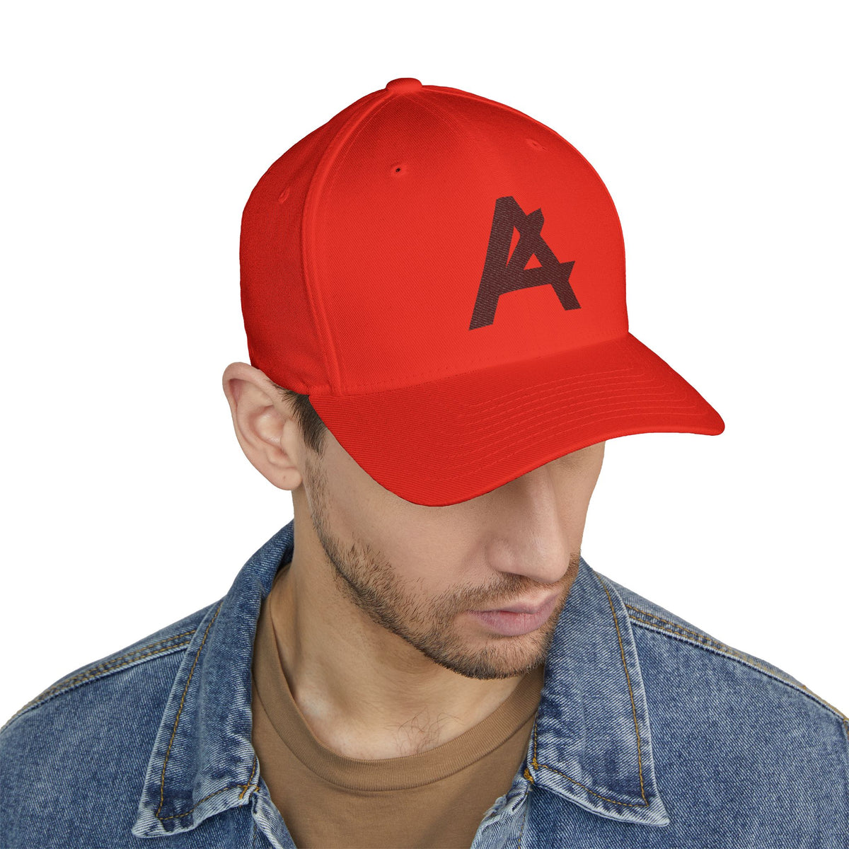 Embroidered 'A' Logo Structured Cap — Minimalist Baseball Hat