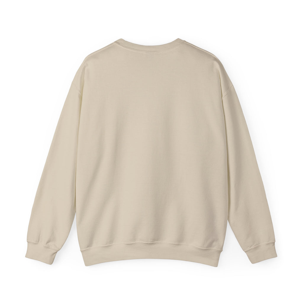 Minimalist A Logo Crewneck Sweatshirt – Small Chest Emblem, Casual White Pullover