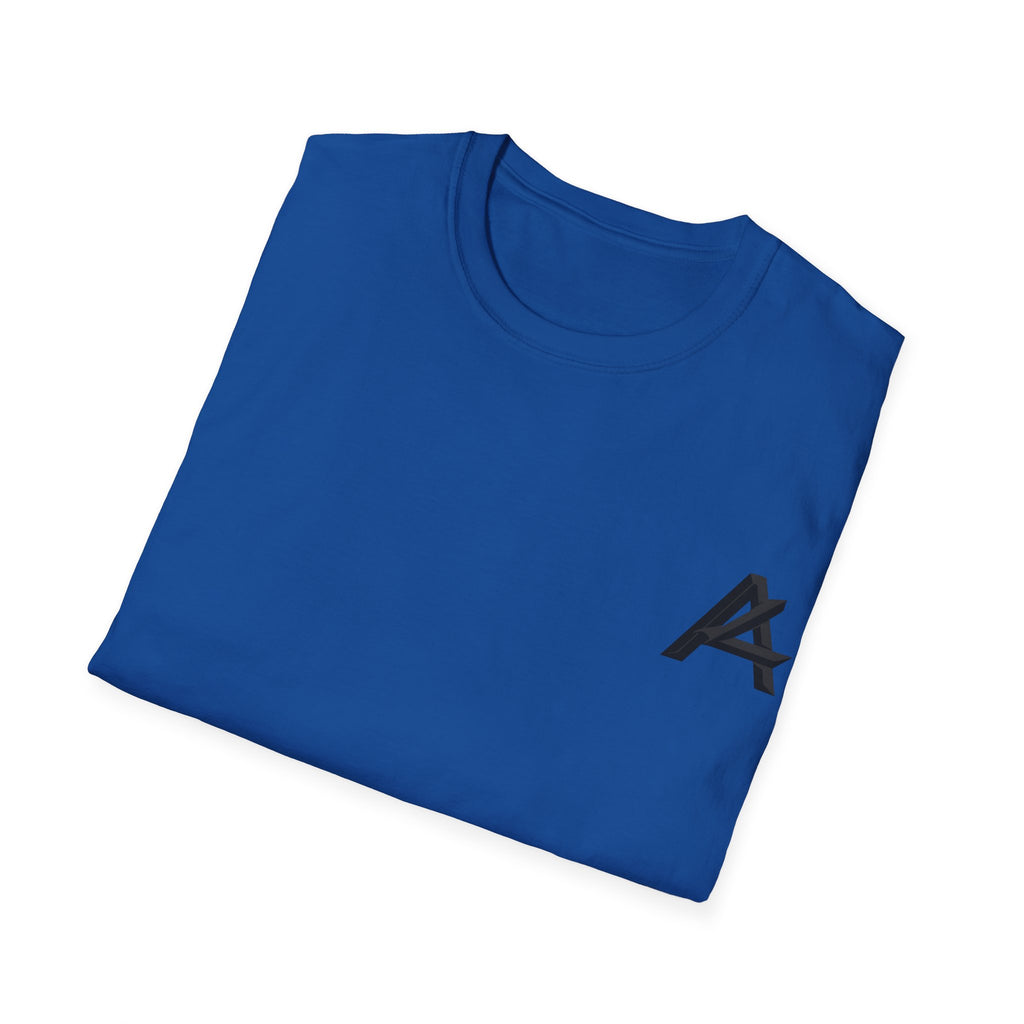 Minimalist 'PATCH' Logo T-Shirt — Chest Monogram & Back Text Tee
