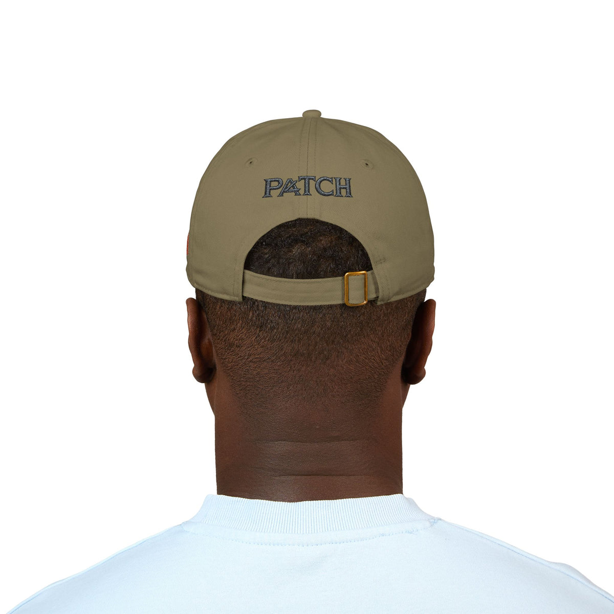 Embroidered Organic Baseball Cap — Minimal 'A' Front & PATCH Back
