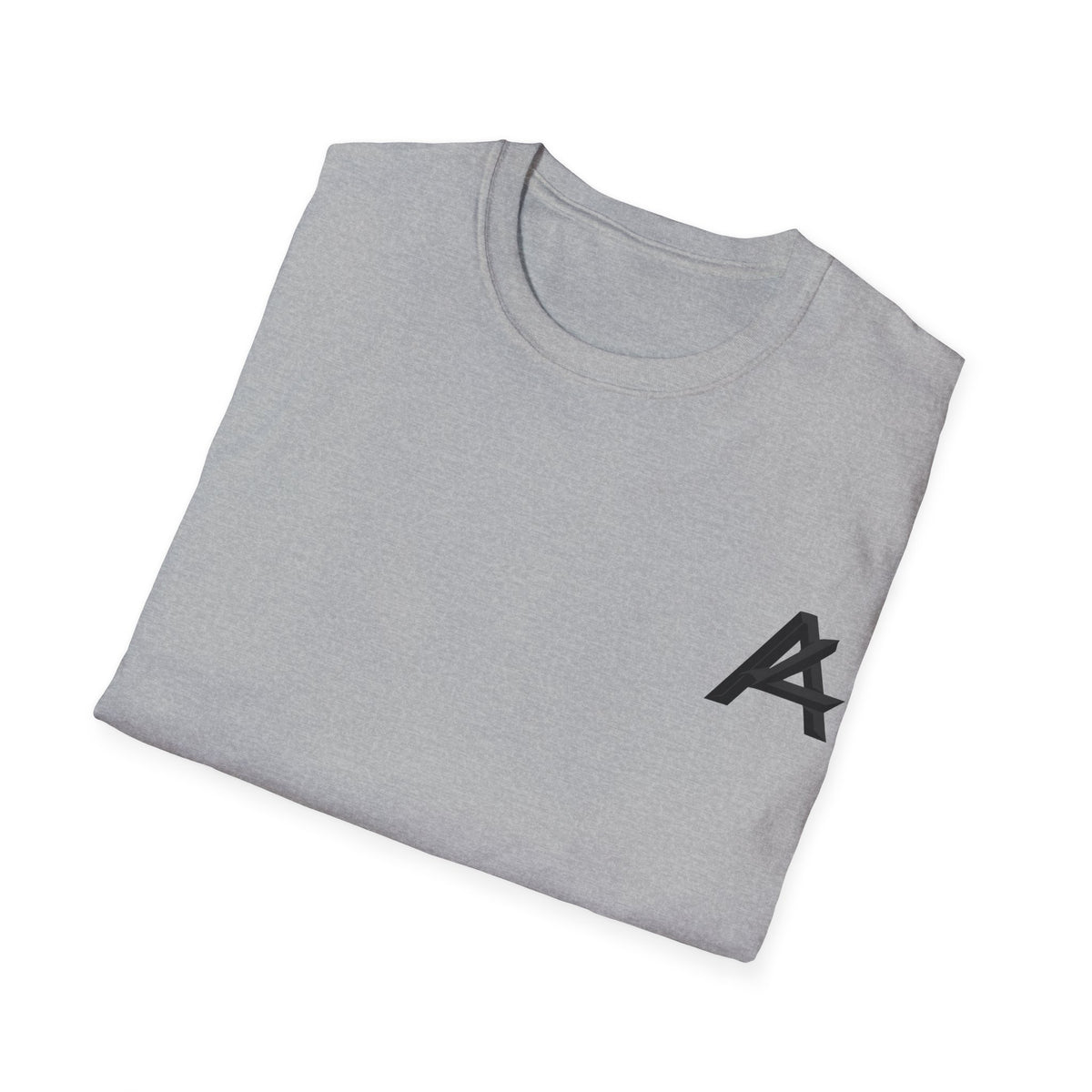 Minimalist 'PATCH' Logo T-Shirt — Chest Monogram & Back Text Tee