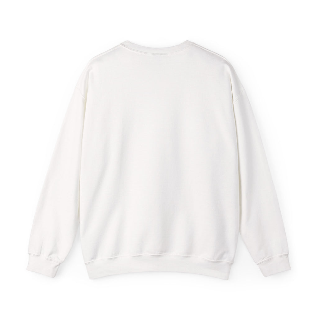 Minimalist A Logo Crewneck Sweatshirt – Small Chest Emblem, Casual White Pullover