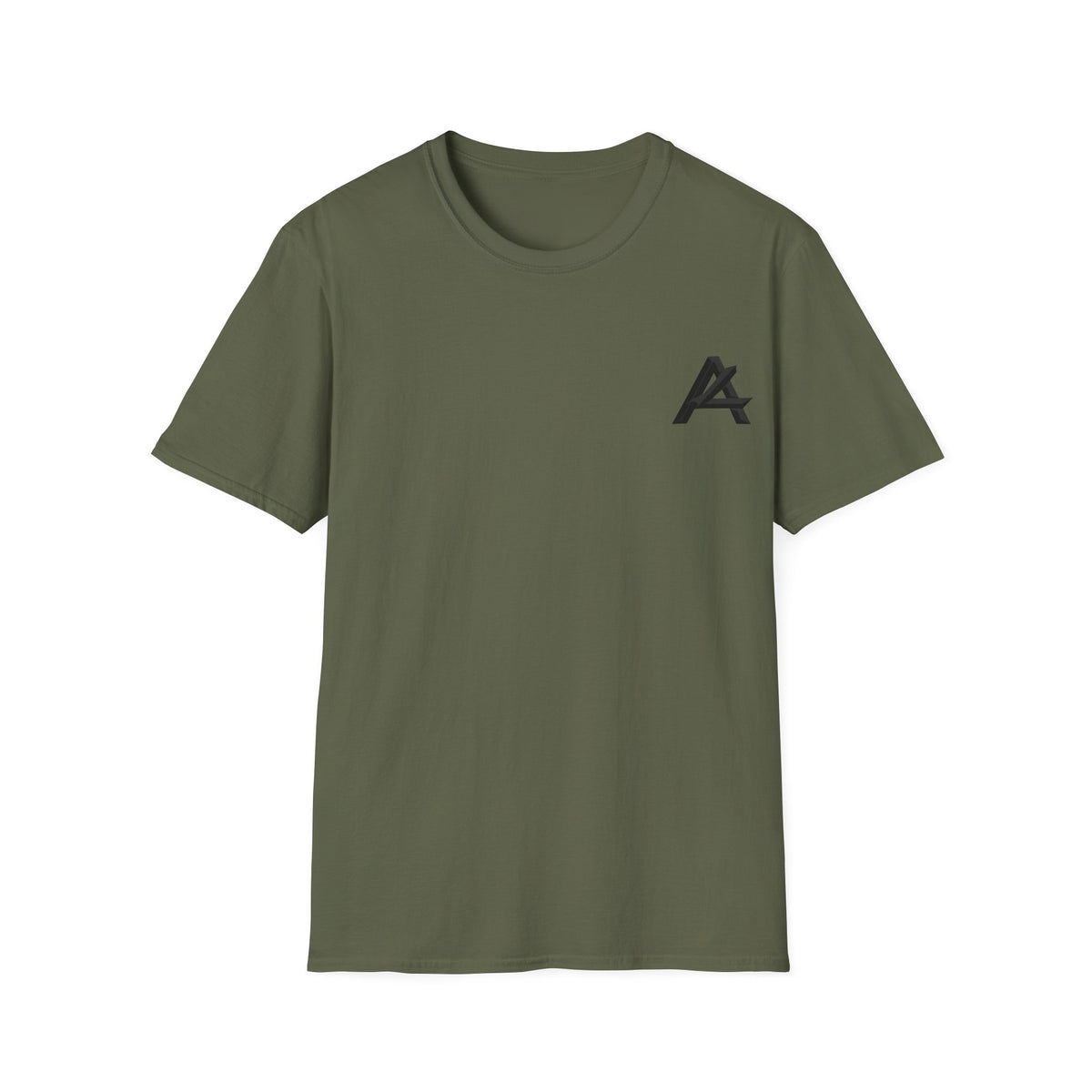 Minimalist 'PATCH' Logo T-Shirt — Chest Monogram & Back Text Tee