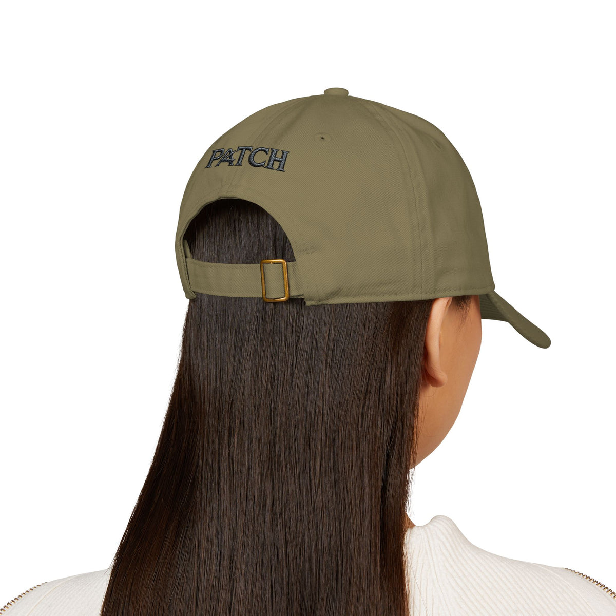 Embroidered Organic Baseball Cap — Minimal 'A' Front & PATCH Back