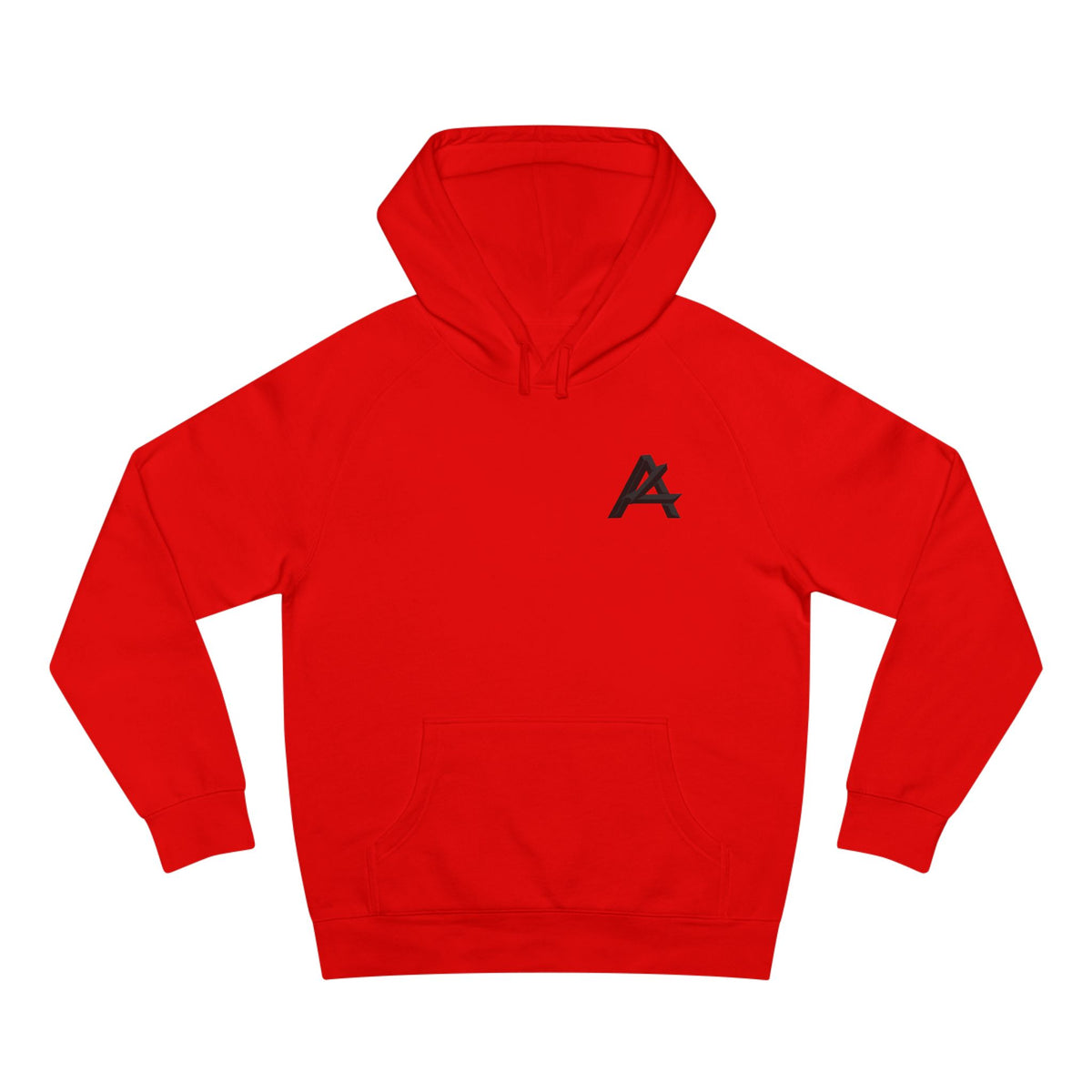 Patch Logo Hoodie — Minimalist White Pullover with Chest Emblem & Back 'PATCH' Text