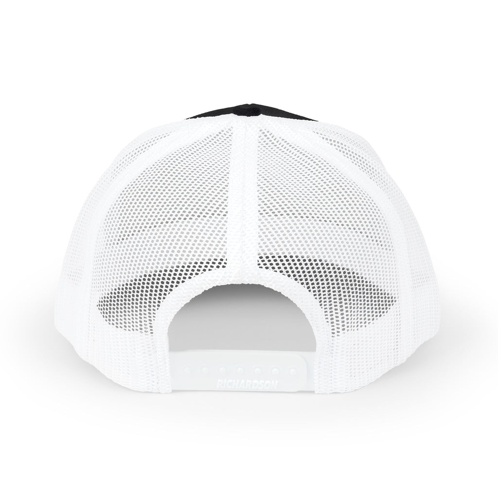 Distressed A Logo Trucker Cap — Vintage Mesh Snapback Hat