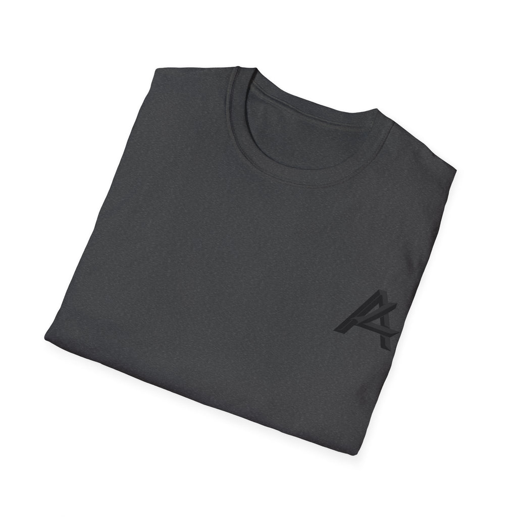 Minimalist 'PATCH' Logo T-Shirt — Chest Monogram & Back Text Tee