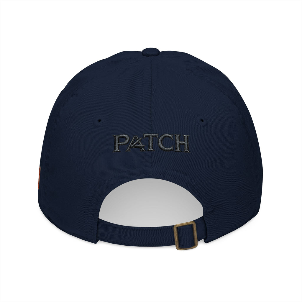 Embroidered Organic Baseball Cap — Minimal 'A' Front & PATCH Back