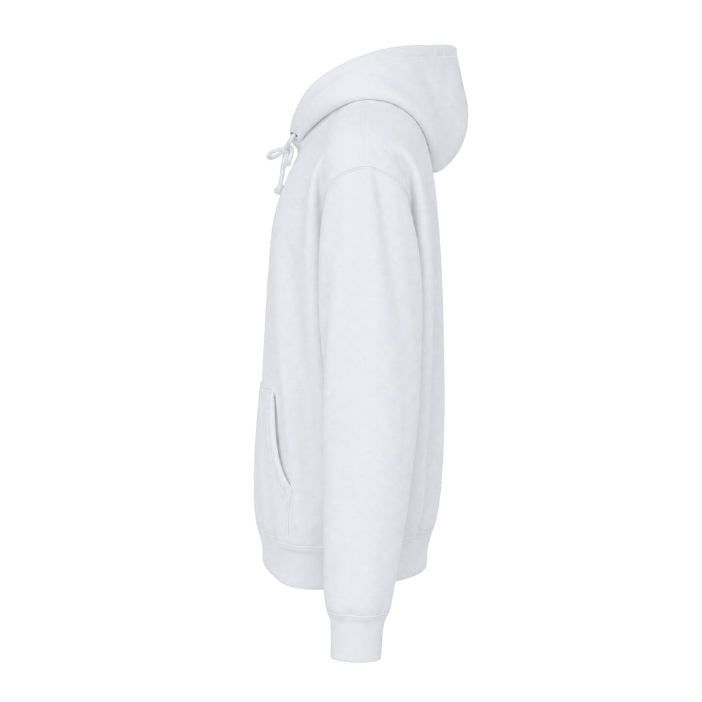 Minimalist 'A' Logo Hoodie — White Chest Emblem Pullover