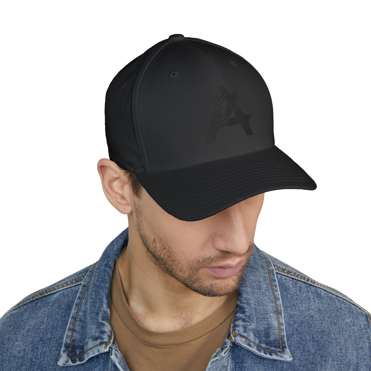 Embroidered 'A' Logo Structured Cap — Minimalist Baseball Hat