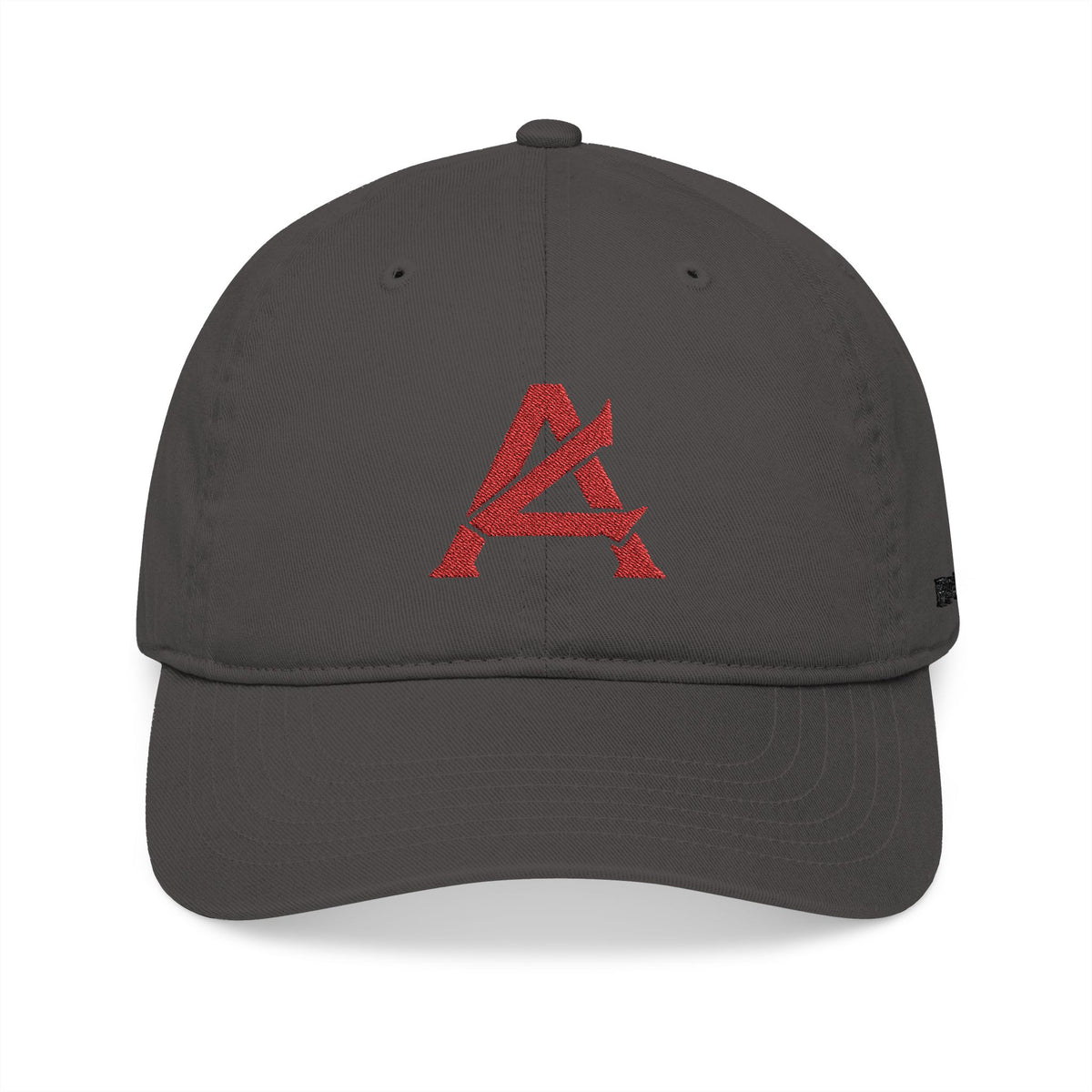 Embroidered Red Mosaic 'A' Organic Baseball Cap