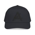 Mid Profile Baseball Cap — Embroidered 'A' Logo Two-Tone Cap