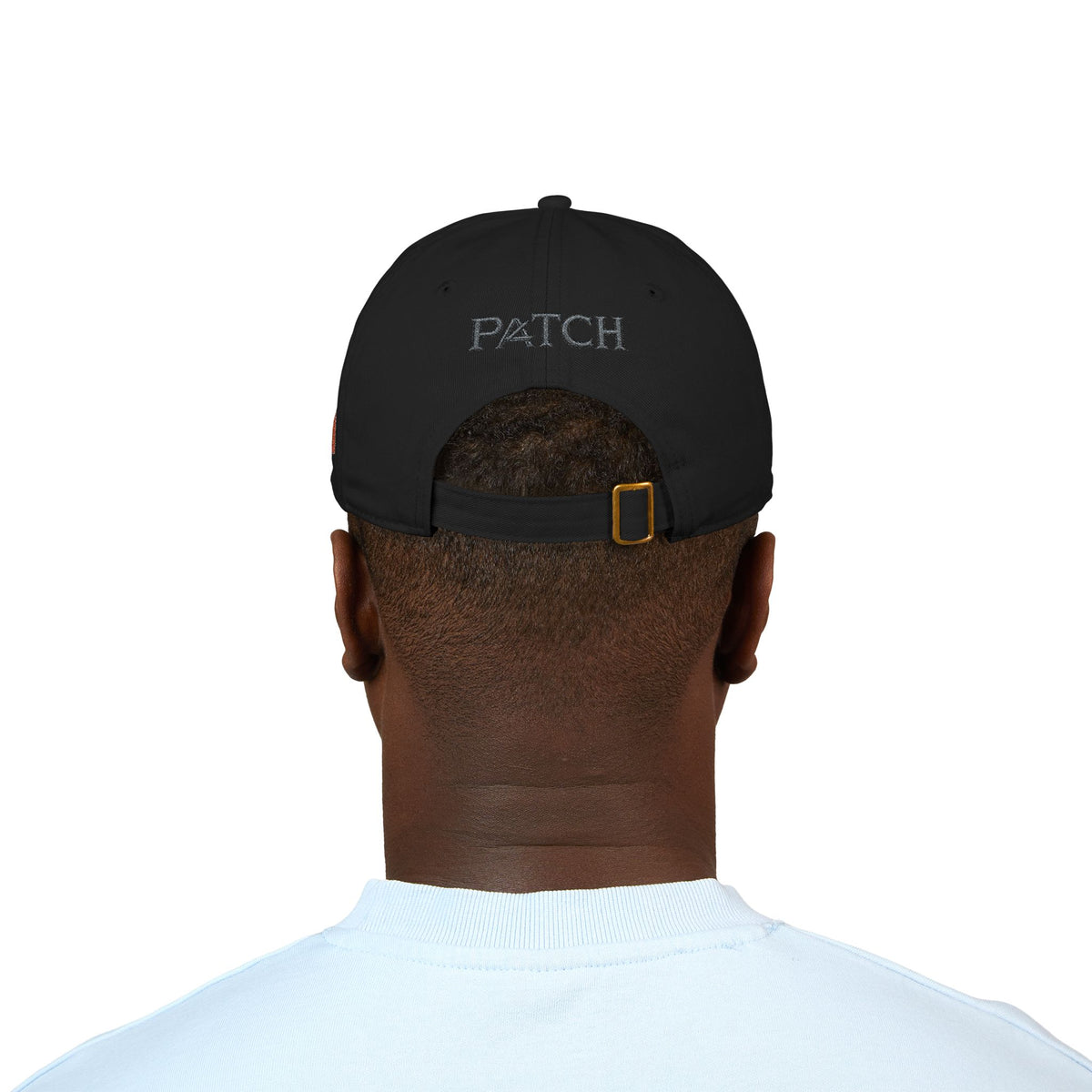 Embroidered Organic Baseball Cap — Minimal 'A' Front & PATCH Back
